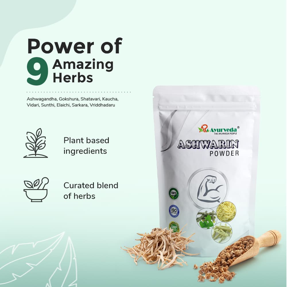 Ashwarin Powder - Ayurvedic Weight Gainer for Men with Natural Ingredients