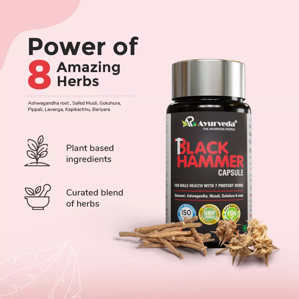 Black Hammer Capsule - For Natural Stamina and Strength