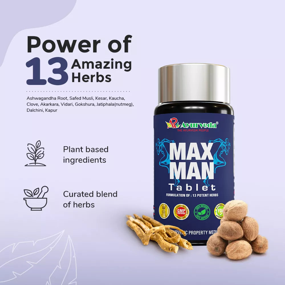 Max Man Tablet - Ayurvedic Medicine for Stamina & Power