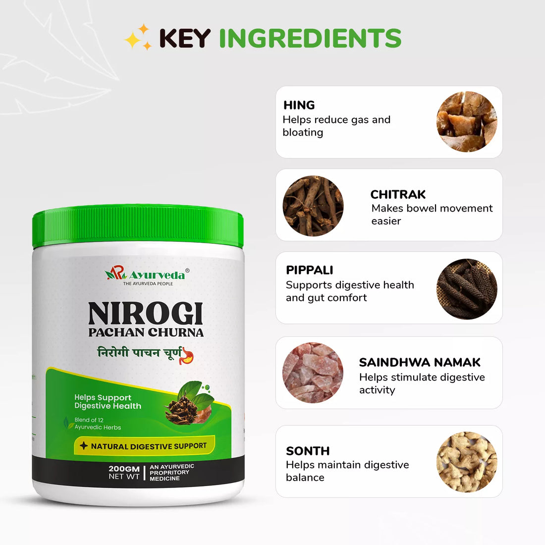 Nirogi Pachan Churna- 200g (fresh-aprvd)
