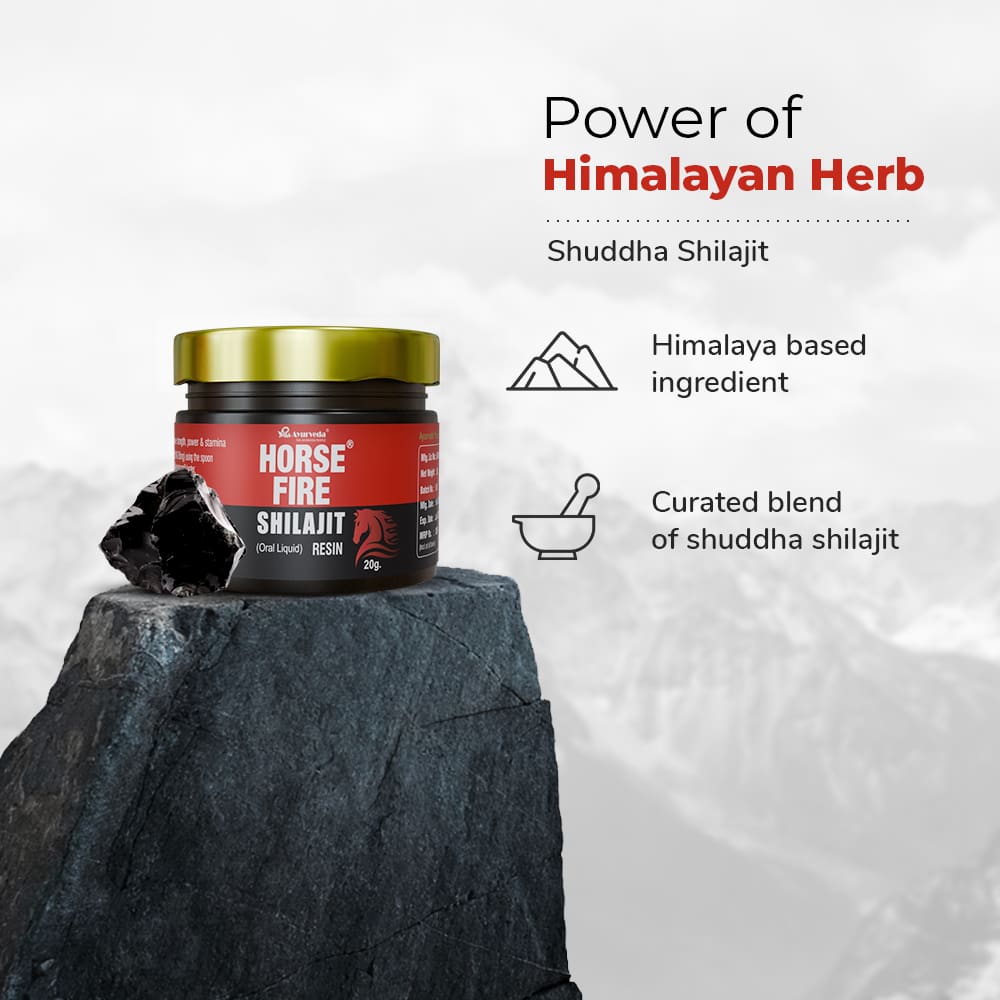 Horse Fire Shilajit Resin- Himalayan Origin Pure 20g