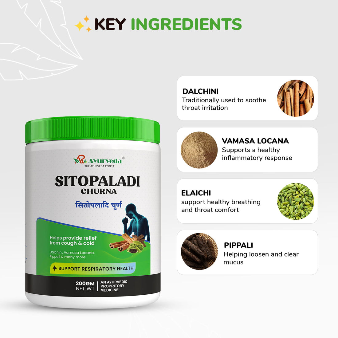 Sitopaladi Churna- Ayurvedic Support for Respiratory Comfort